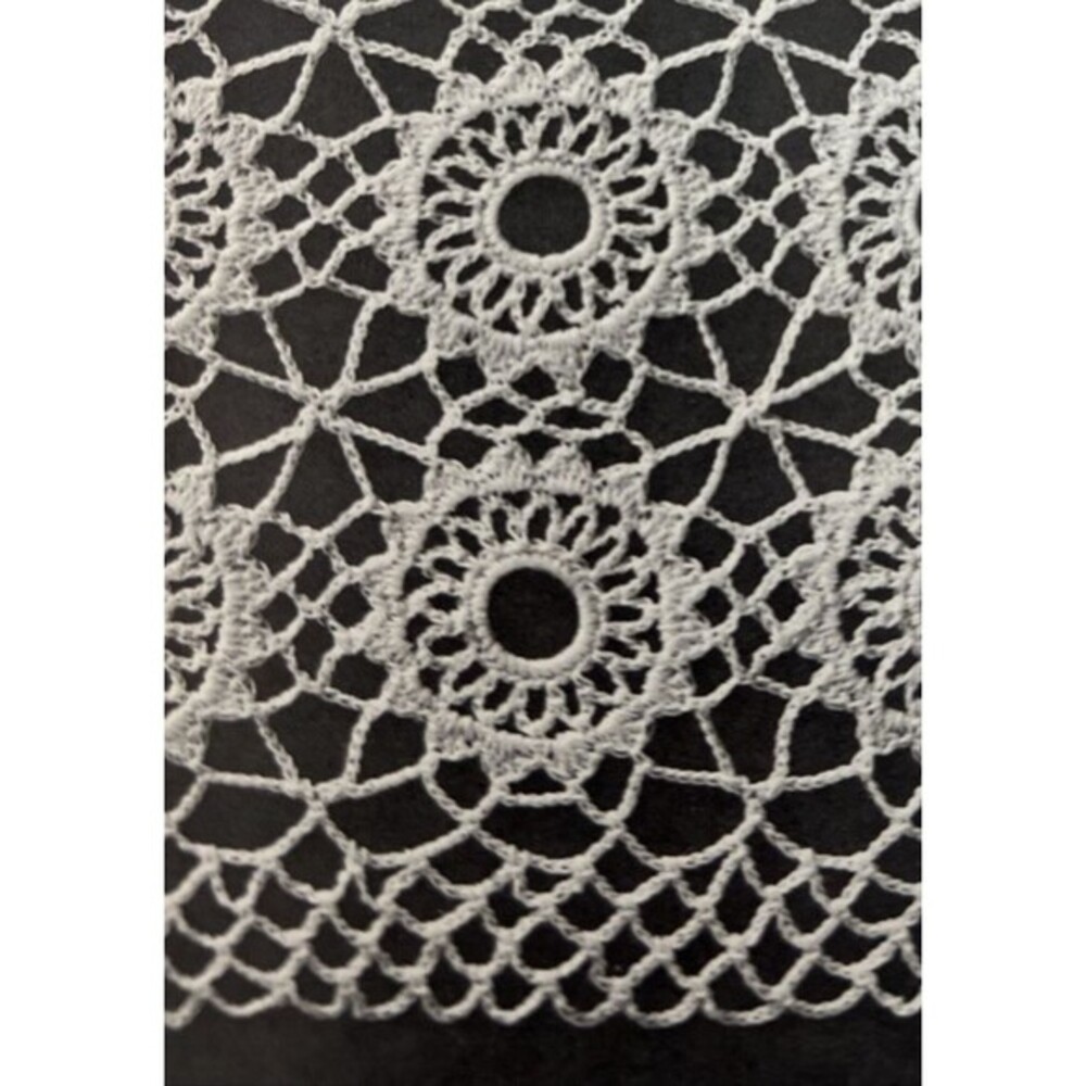 Vintage Heirloom Tablecloth Crochet-Knit Pattern A-780 MEADOWSWEET SPRING 64x84"